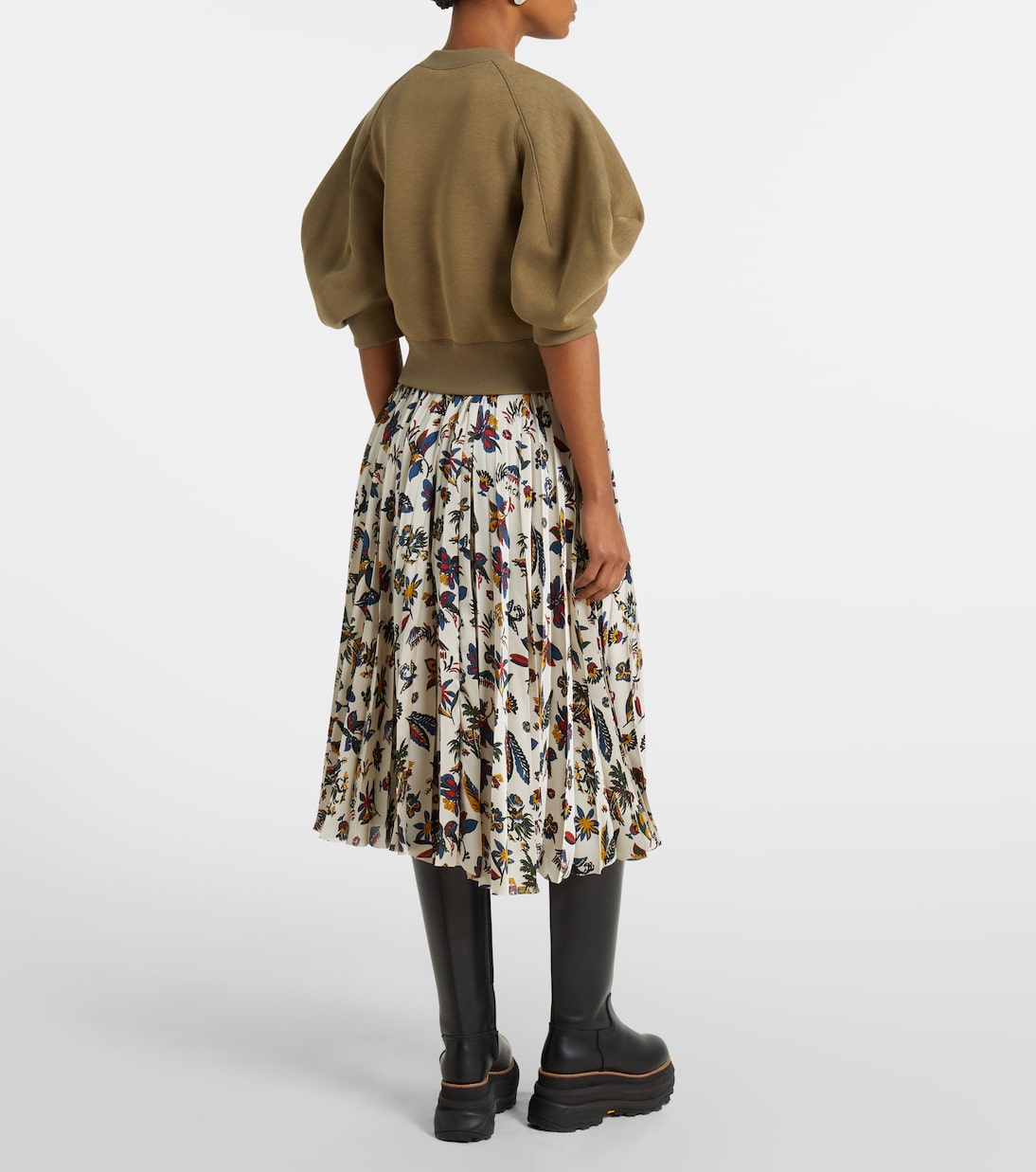 Top en jersey de mezcla de algodón | Sacai