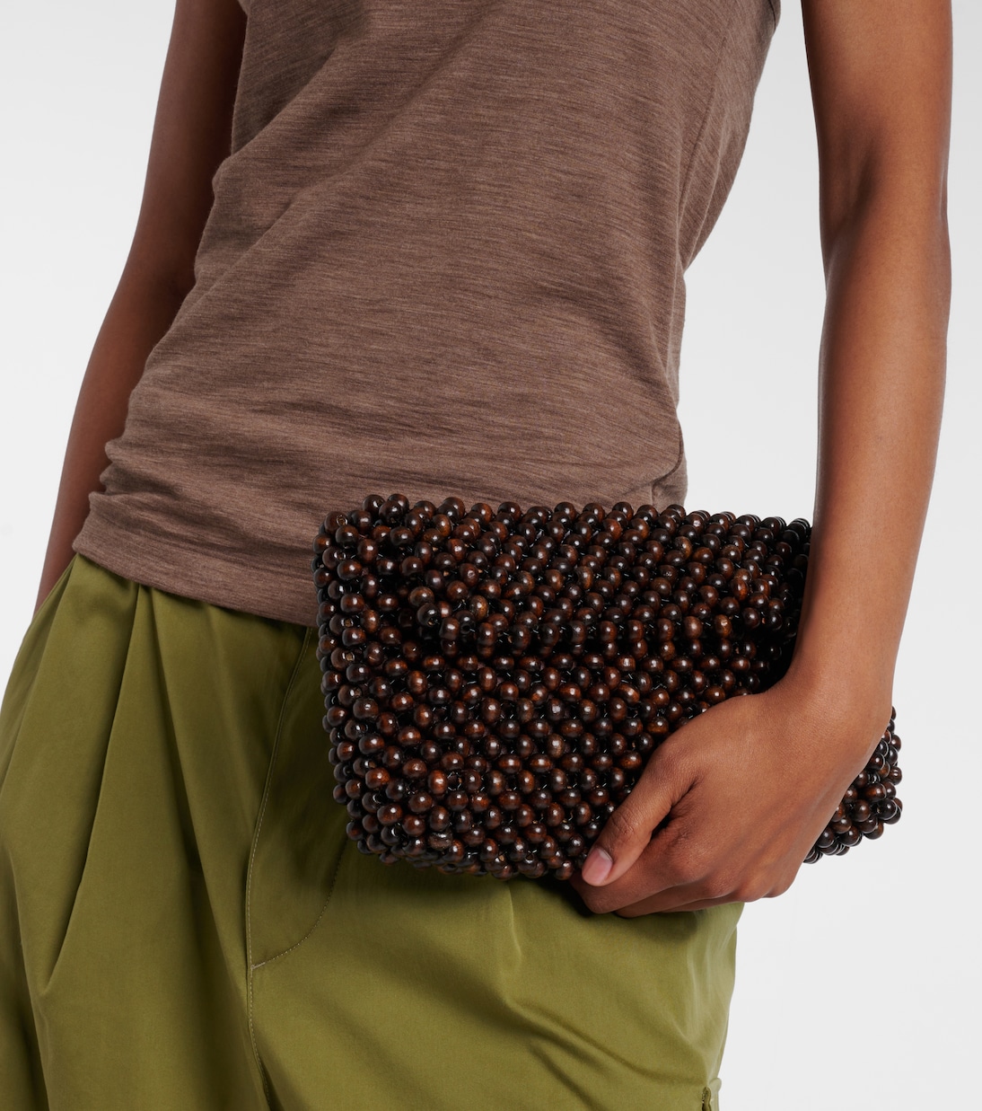 Borsa a spalla Timmy con perline | Staud