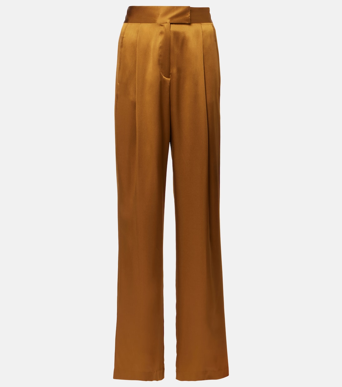Pantaloni a gamba larga in raso di seta | The Sei