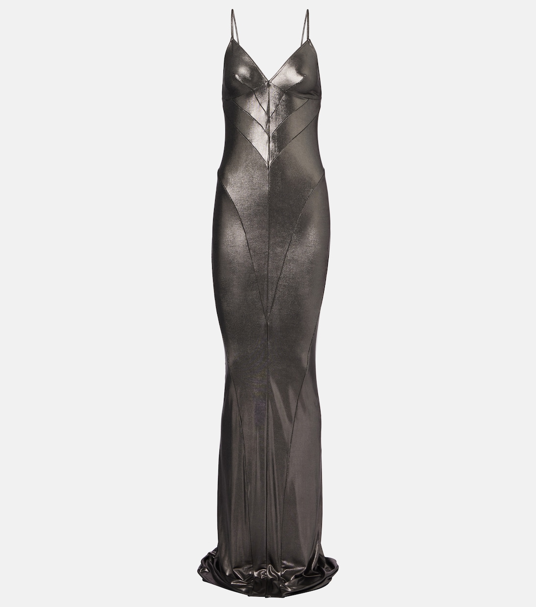 Metallic-effect jersey gown | Rick Owens