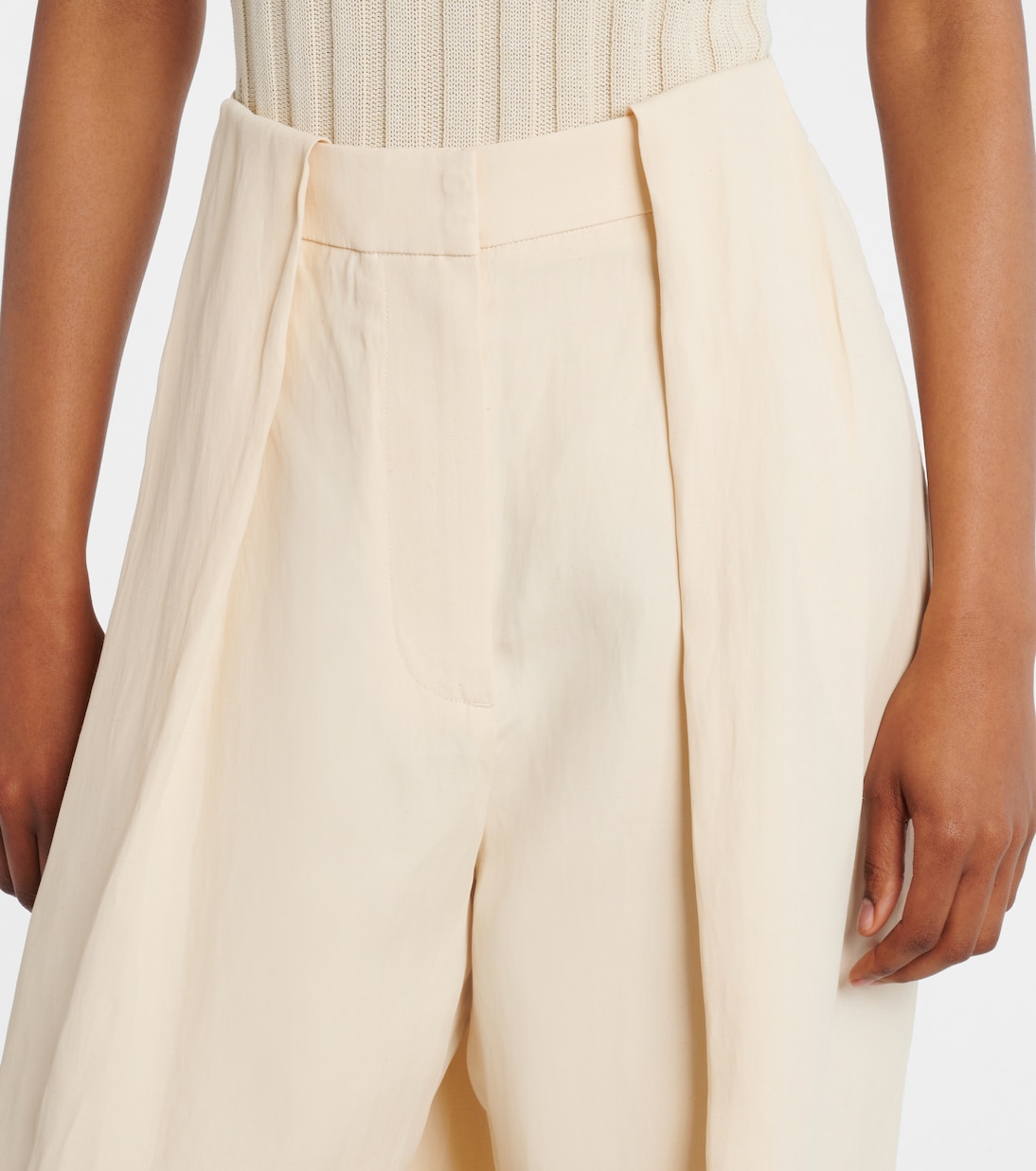 Pantaloni a gamba larga a vita alta | Stella McCartney