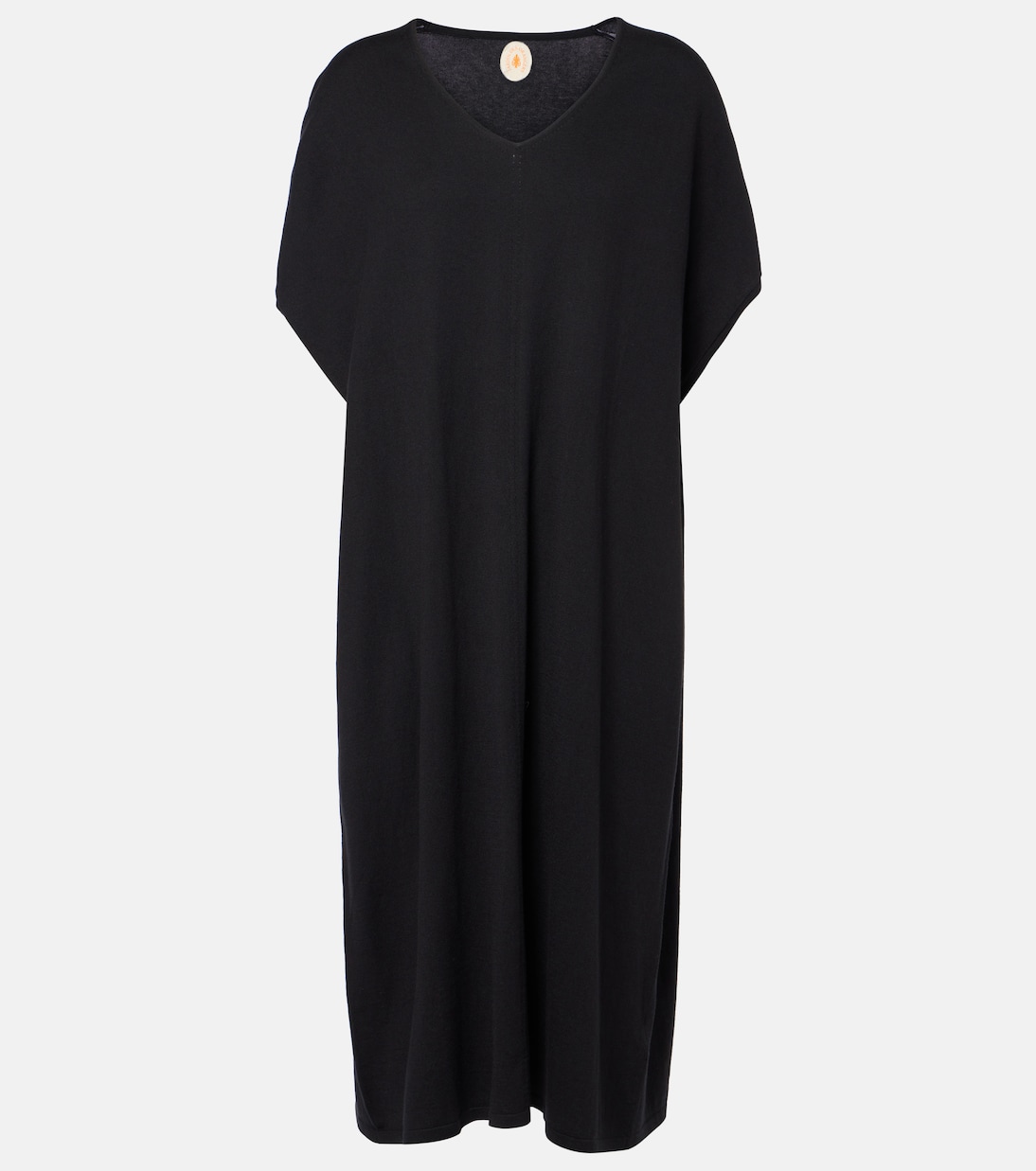 Vestido midi de algodón, seda y cachemir | Jardin des Orangers