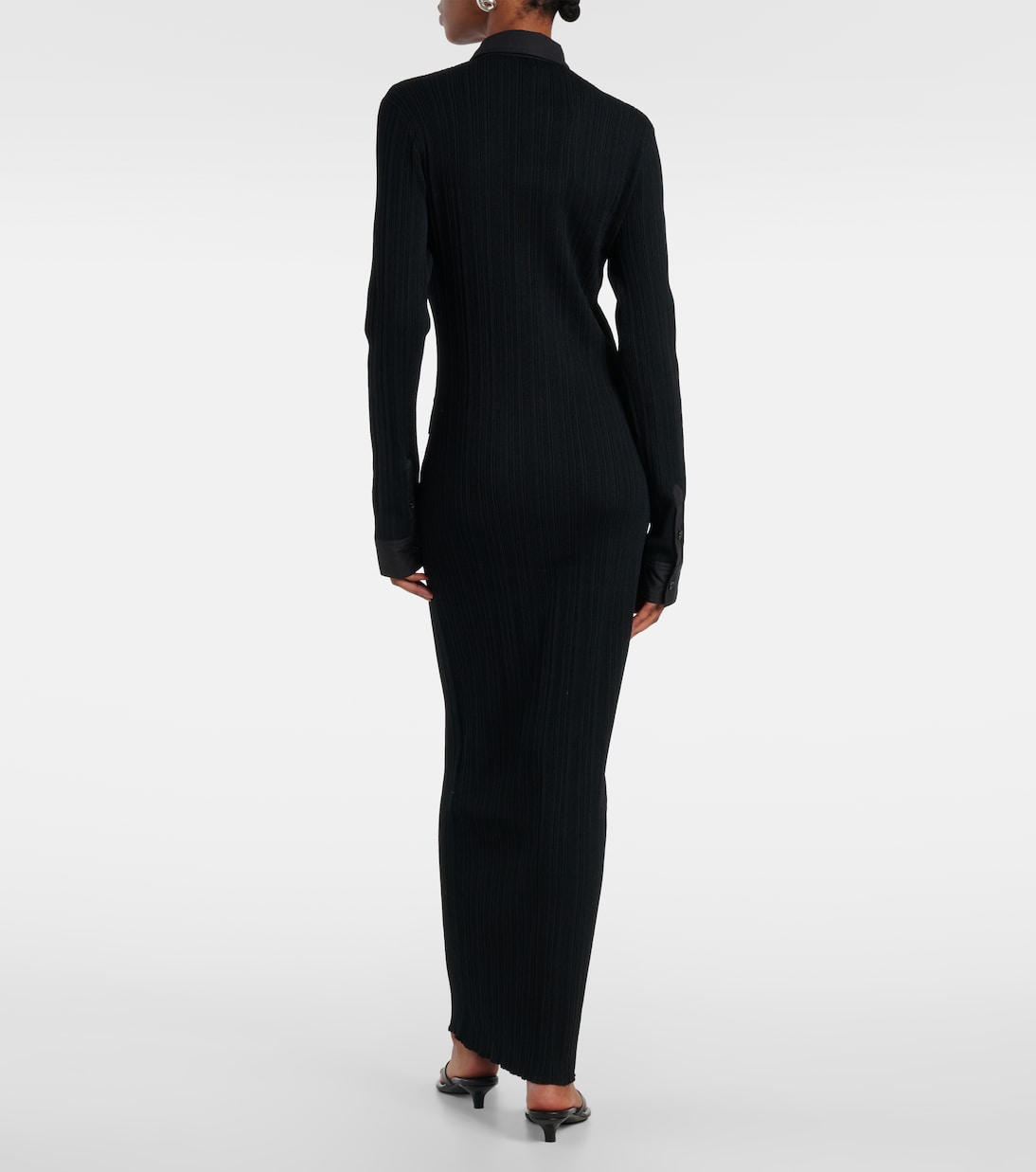 Hemdblusenkleid aus Rippstrick | Toteme