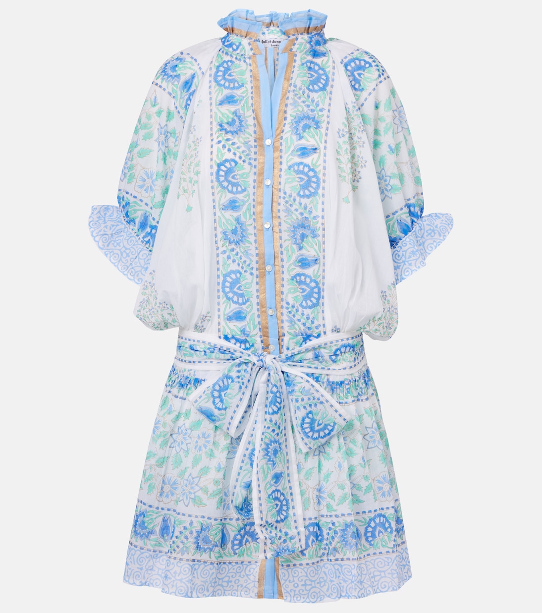 Miniabito in cotone con stampa paisley | Juliet Dunn