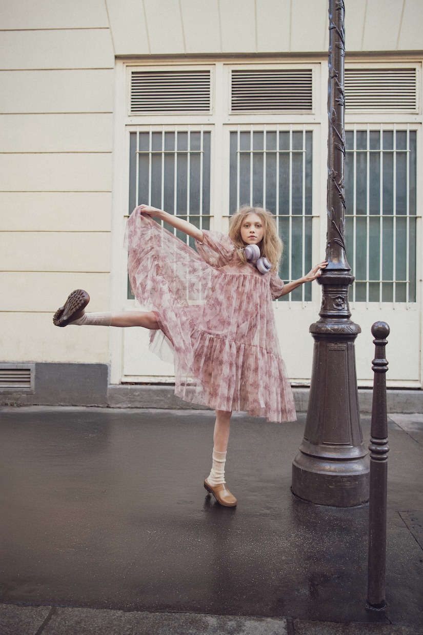 Paola toile de jouy tulle dress | C'era Una Volta