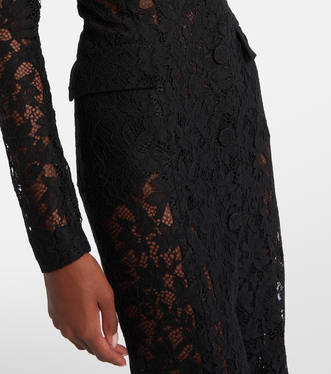 Robe longue en dentelle | Blumarine