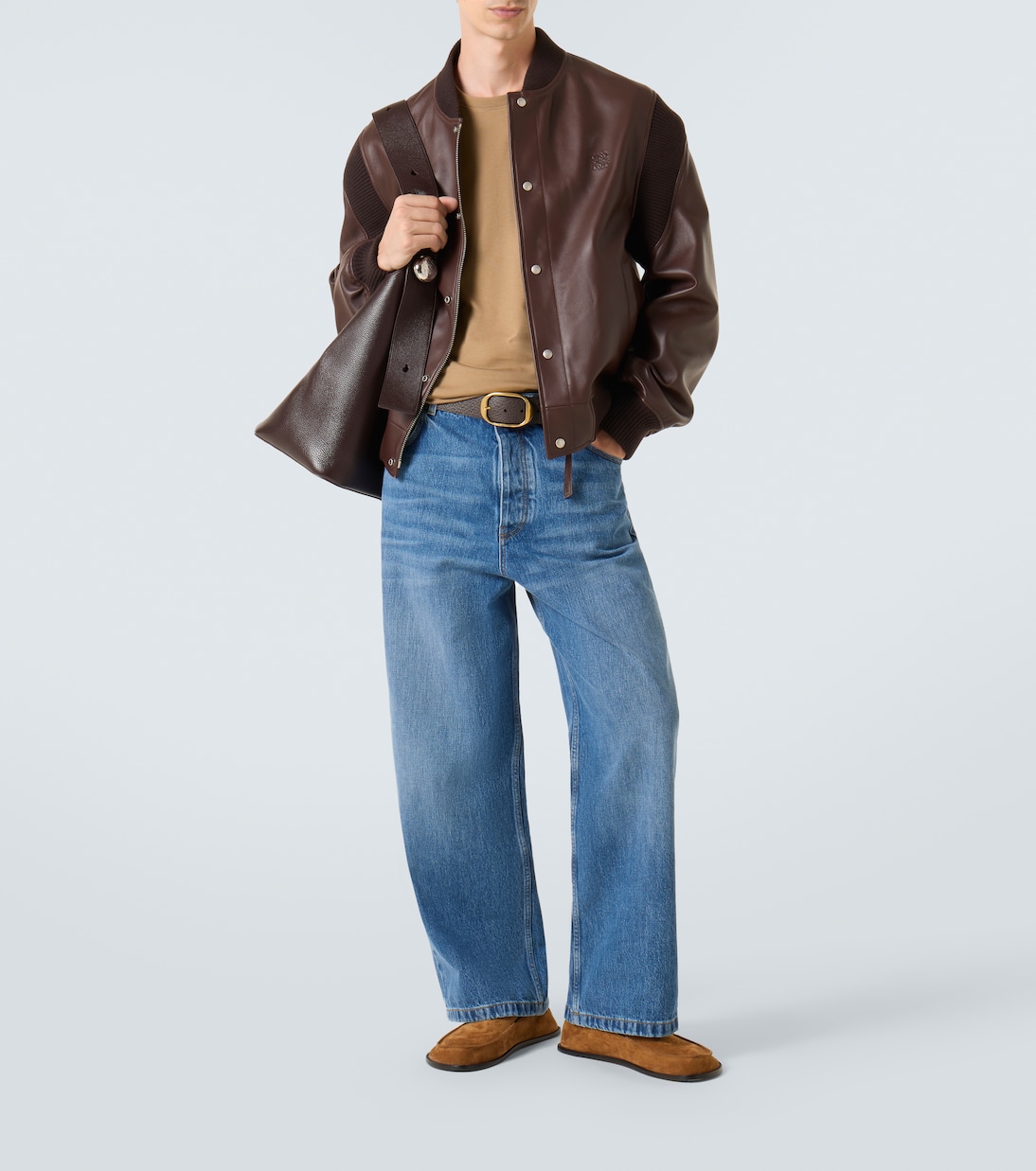 Camiseta de jersey de algodón con anagrama | Loewe