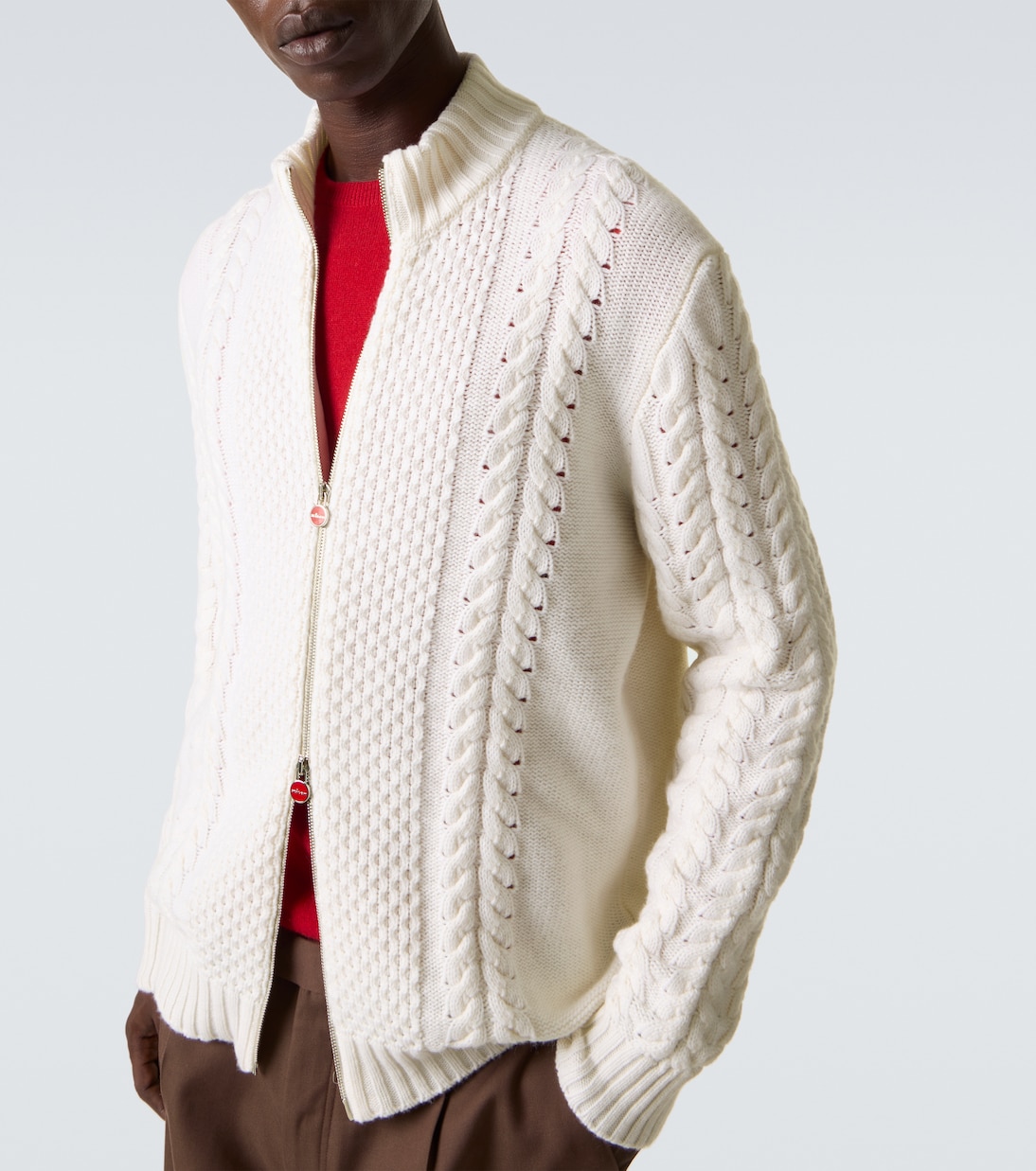 Cárdigan trenzado de cachemir | Kiton