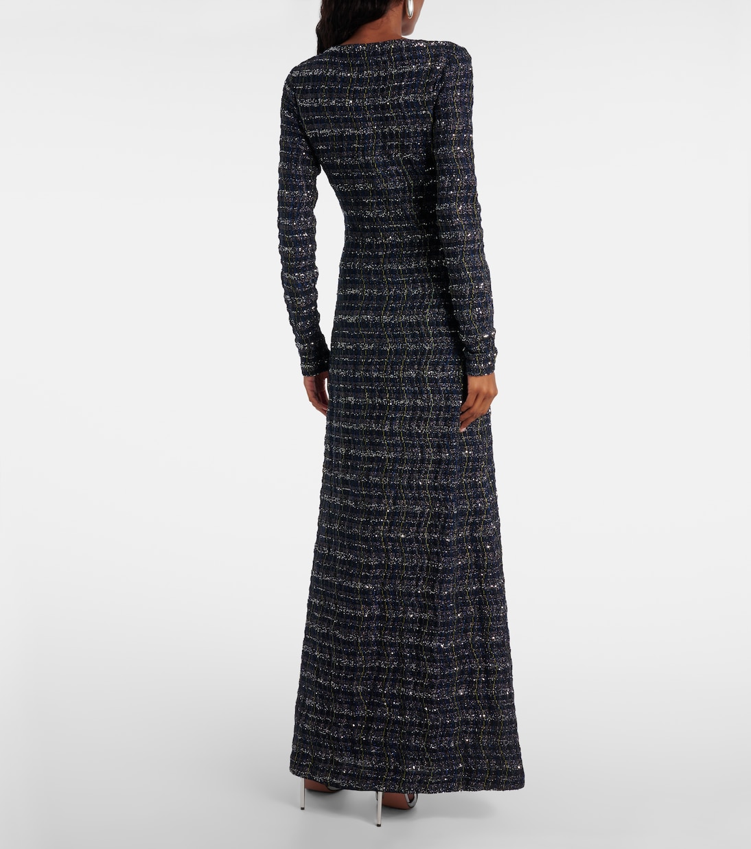 Cutout knitted tweed maxi dress | Missoni
