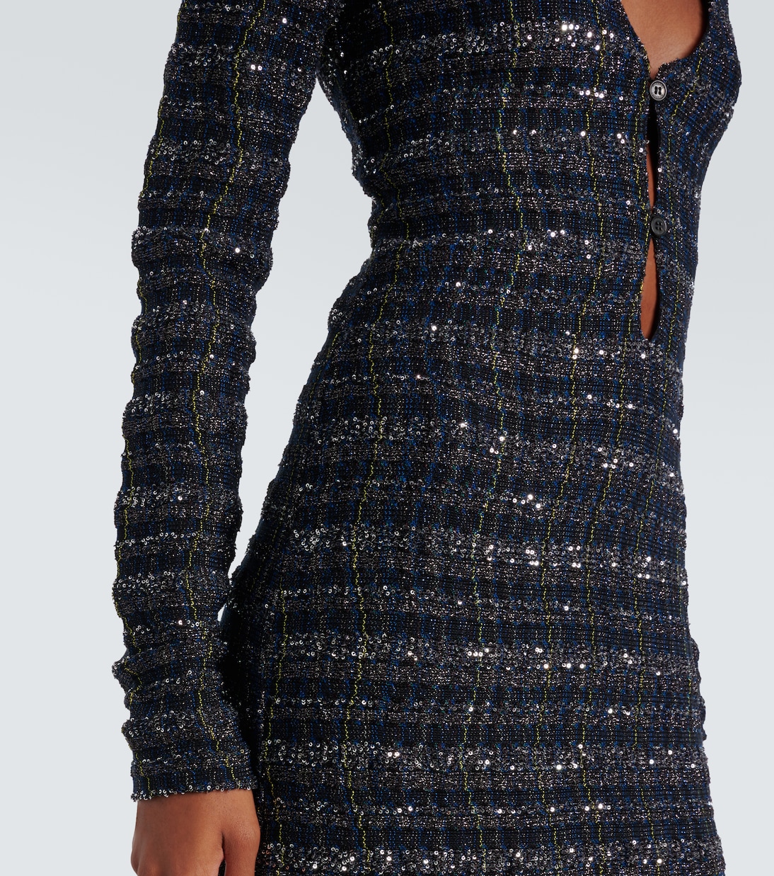 Cutout knitted tweed maxi dress | Missoni