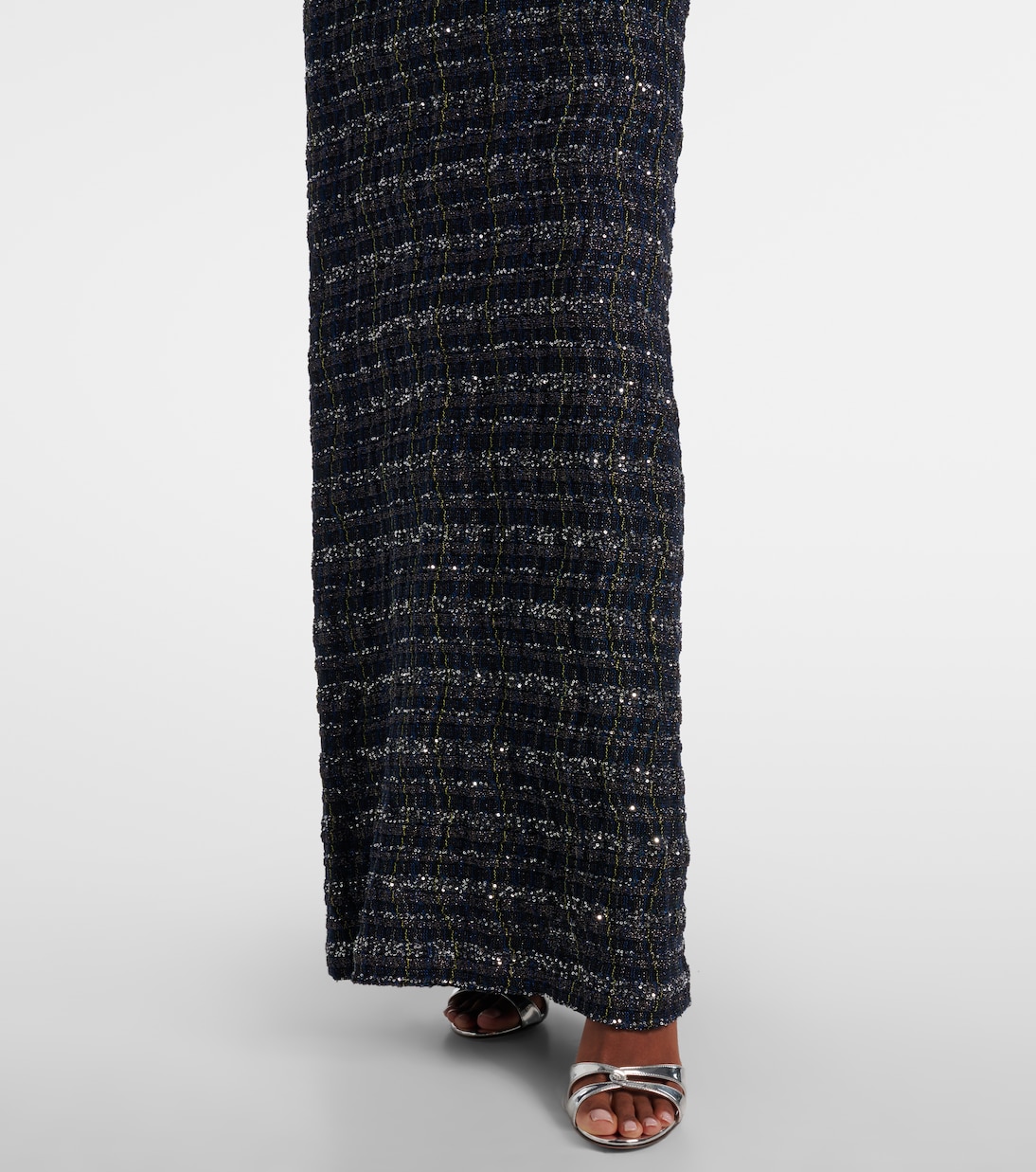 Cutout knitted tweed maxi dress | Missoni