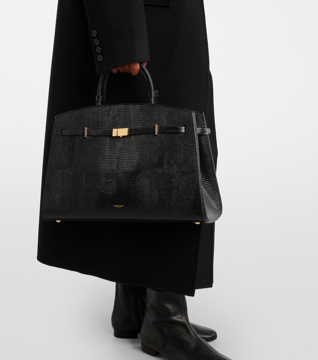 Bolso Hudson de piel grabada | DeMellier
