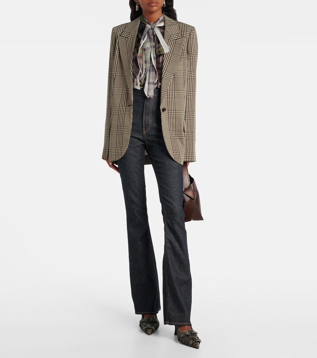 High-Rise-Schlaghose aus einem Baumwollgemisch | Acne Studios