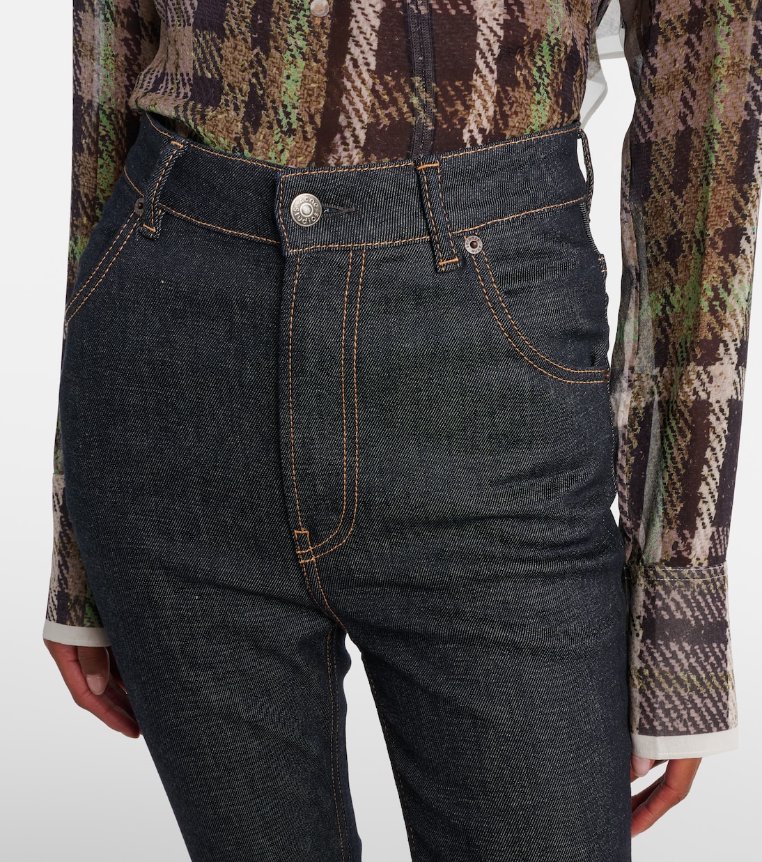 High-Rise-Schlaghose aus einem Baumwollgemisch | Acne Studios