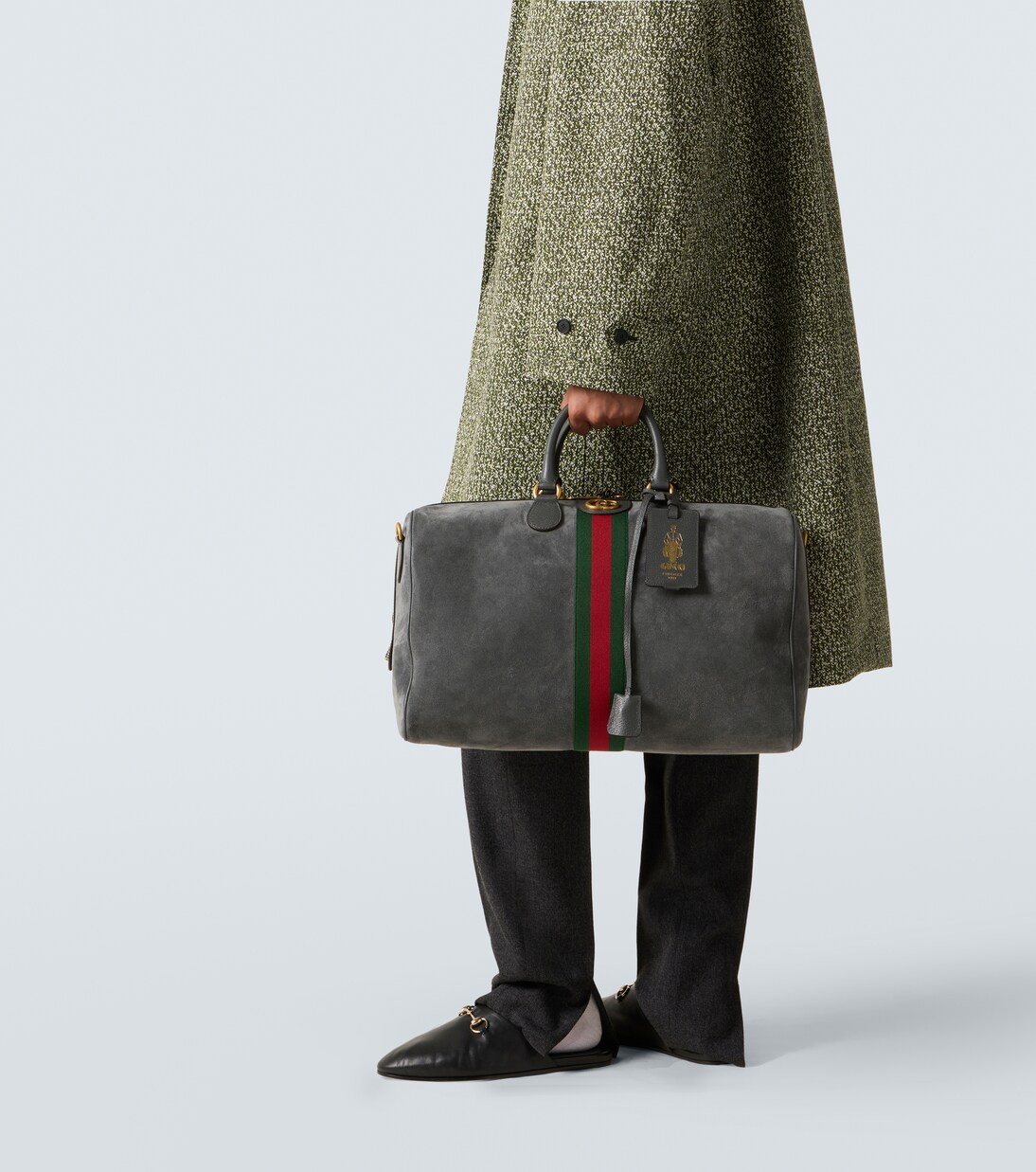Sac de voyage Savoy Medium en daim  | Gucci