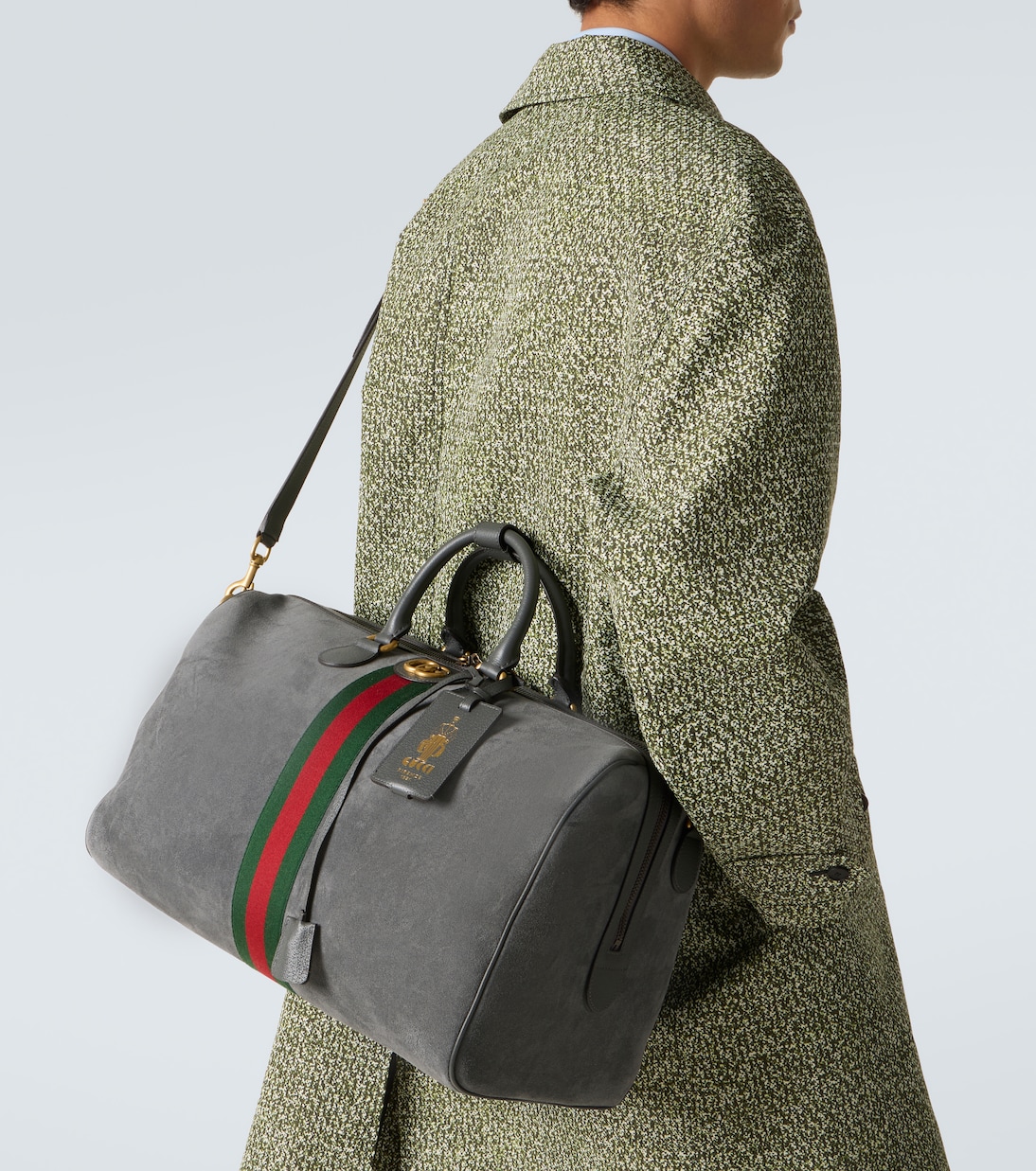 Sac de voyage Savoy Medium en daim  | Gucci