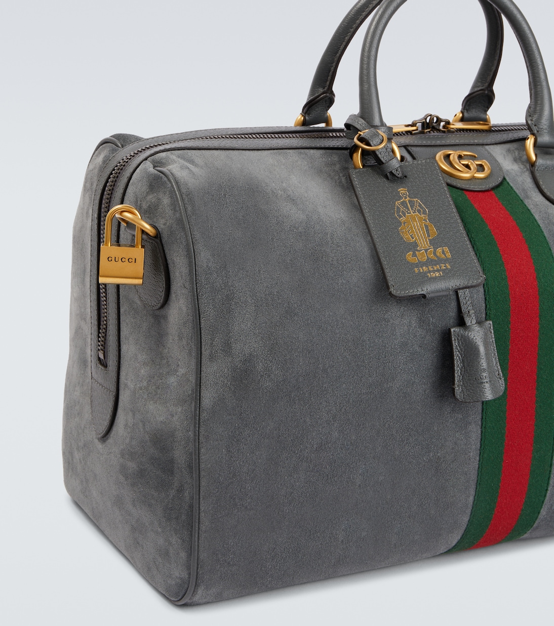 Sac de voyage Savoy Medium en daim  | Gucci