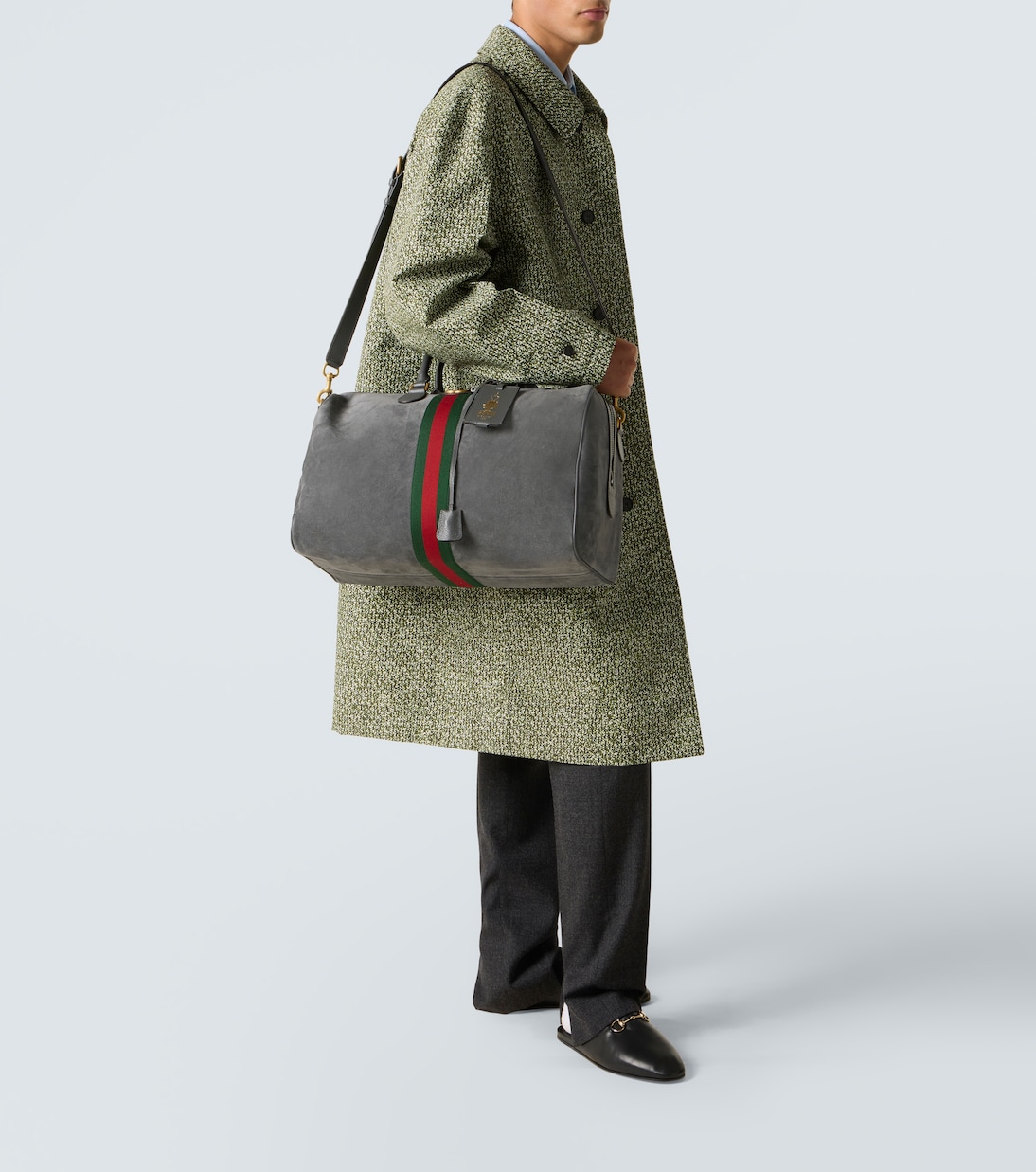 Sac de voyage Savoy Medium en daim  | Gucci