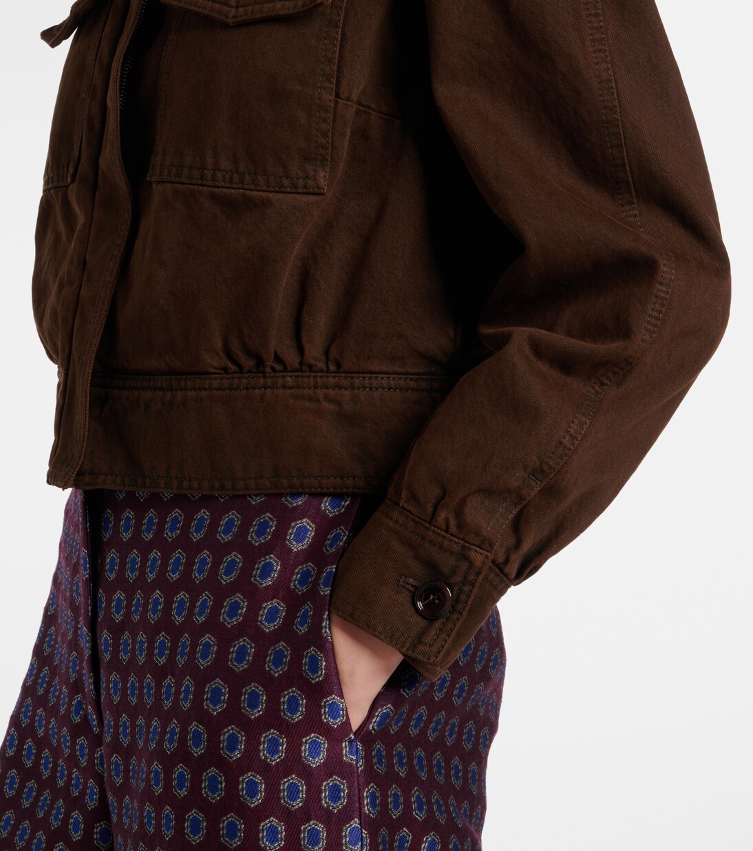 Veste raccourcie en denim | Dries Van Noten