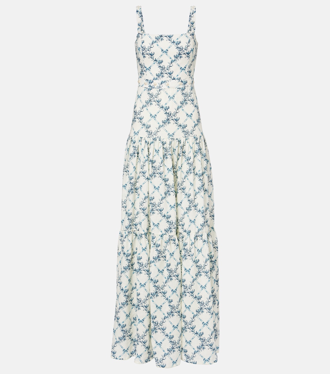 Lima Gloriosa floral linen maxi dress | Agua by Agua Bendita