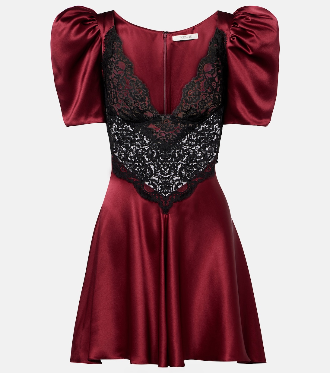 Cocktailkleid aus Seide mit Spitze | Rodarte