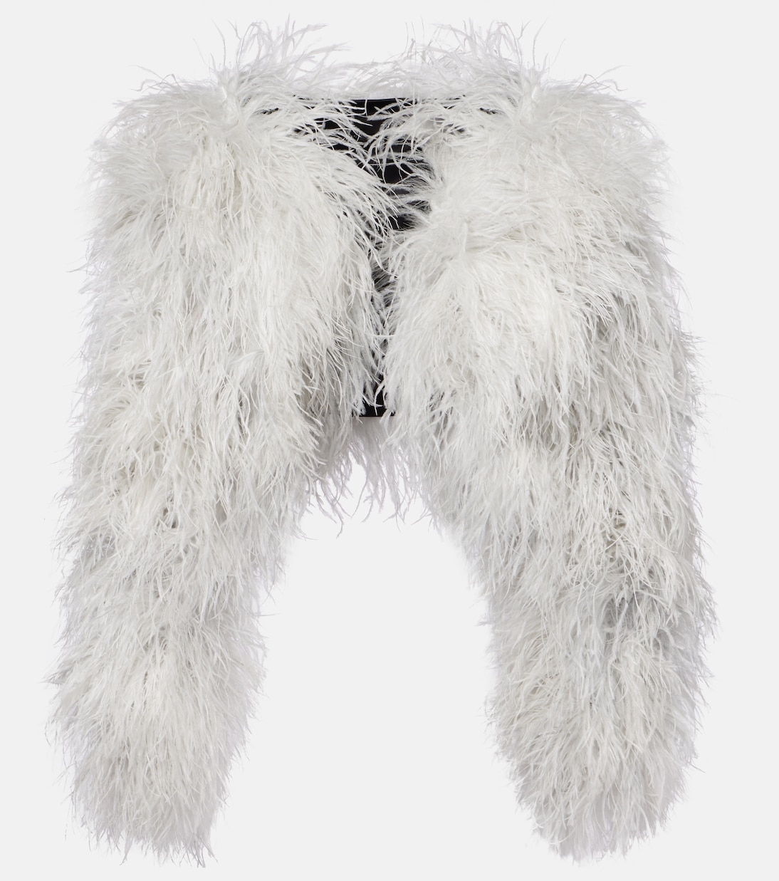 Chaqueta cropped con plumas | Dolce&Gabbana