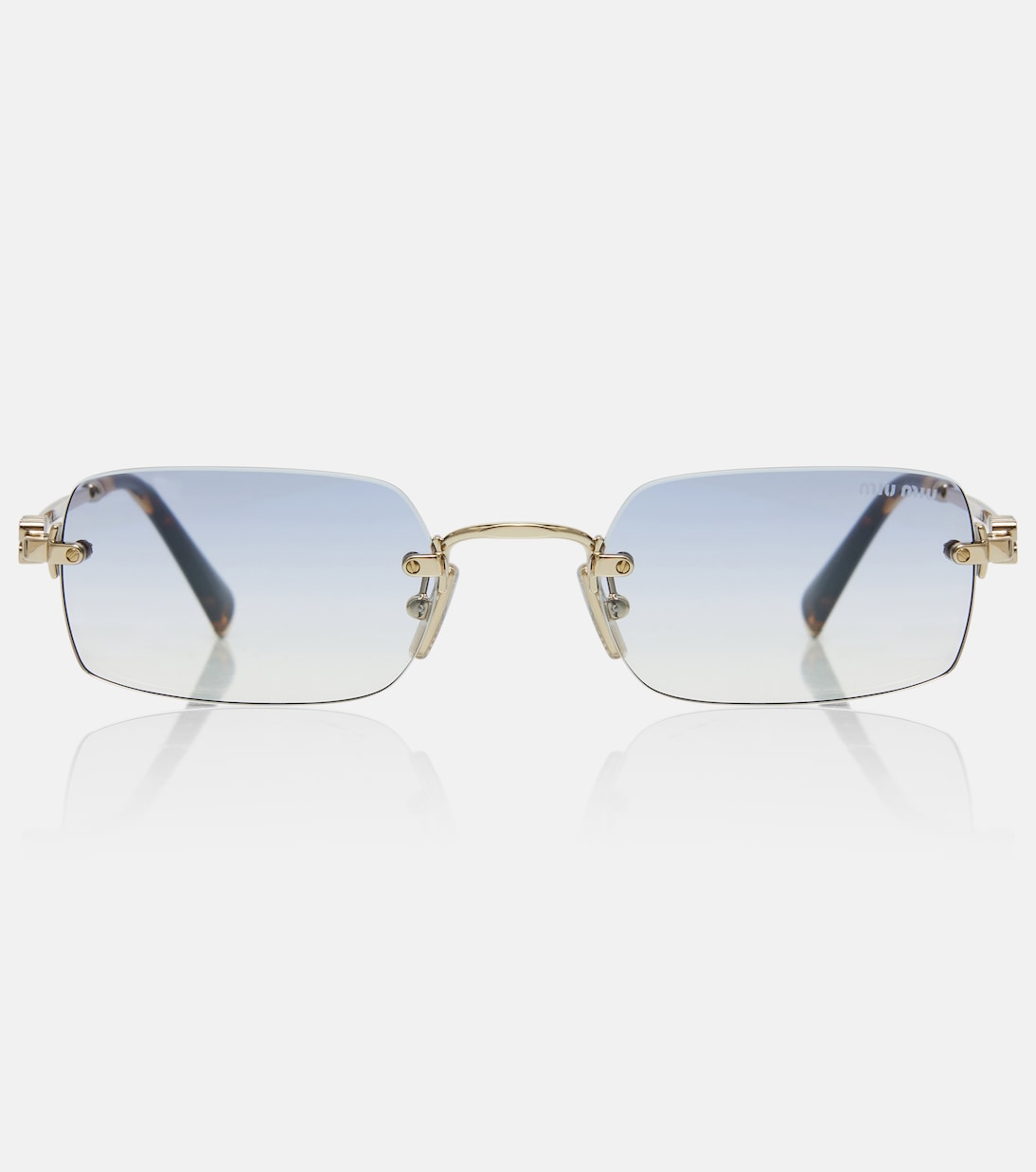 Logo rectangular sunglasses | Miu Miu