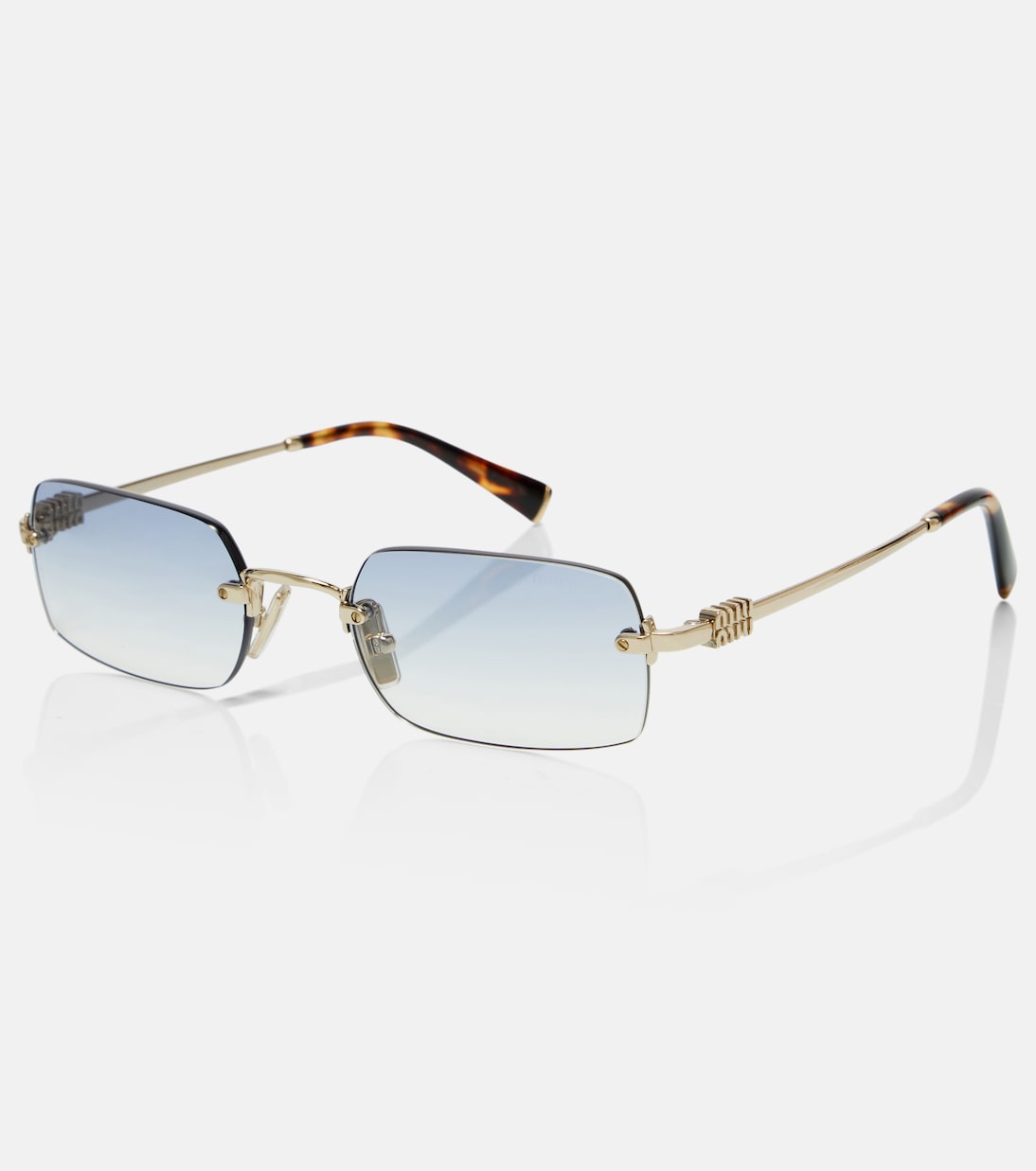 Logo rectangular sunglasses | Miu Miu