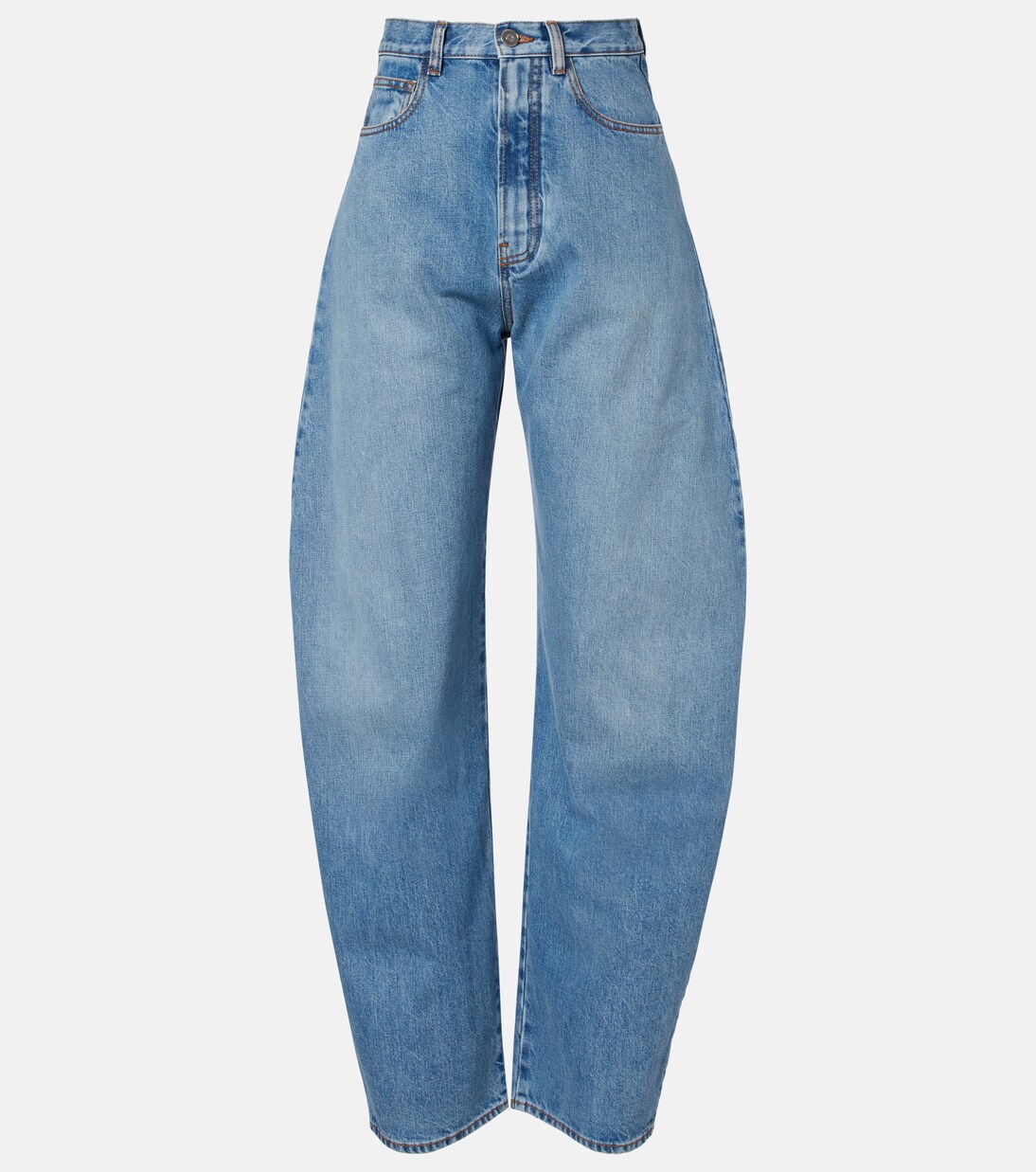 High-Rise Barrel Jeans | Alaïa