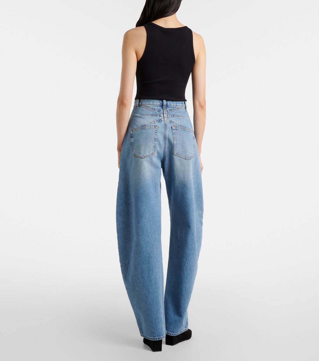 High-Rise Barrel Jeans | Alaïa