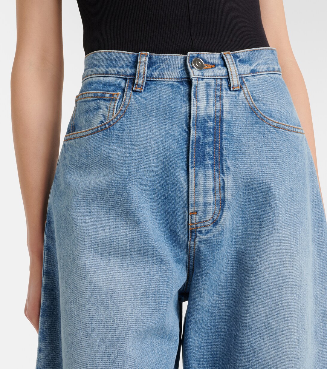 High-Rise Barrel Jeans | Alaïa