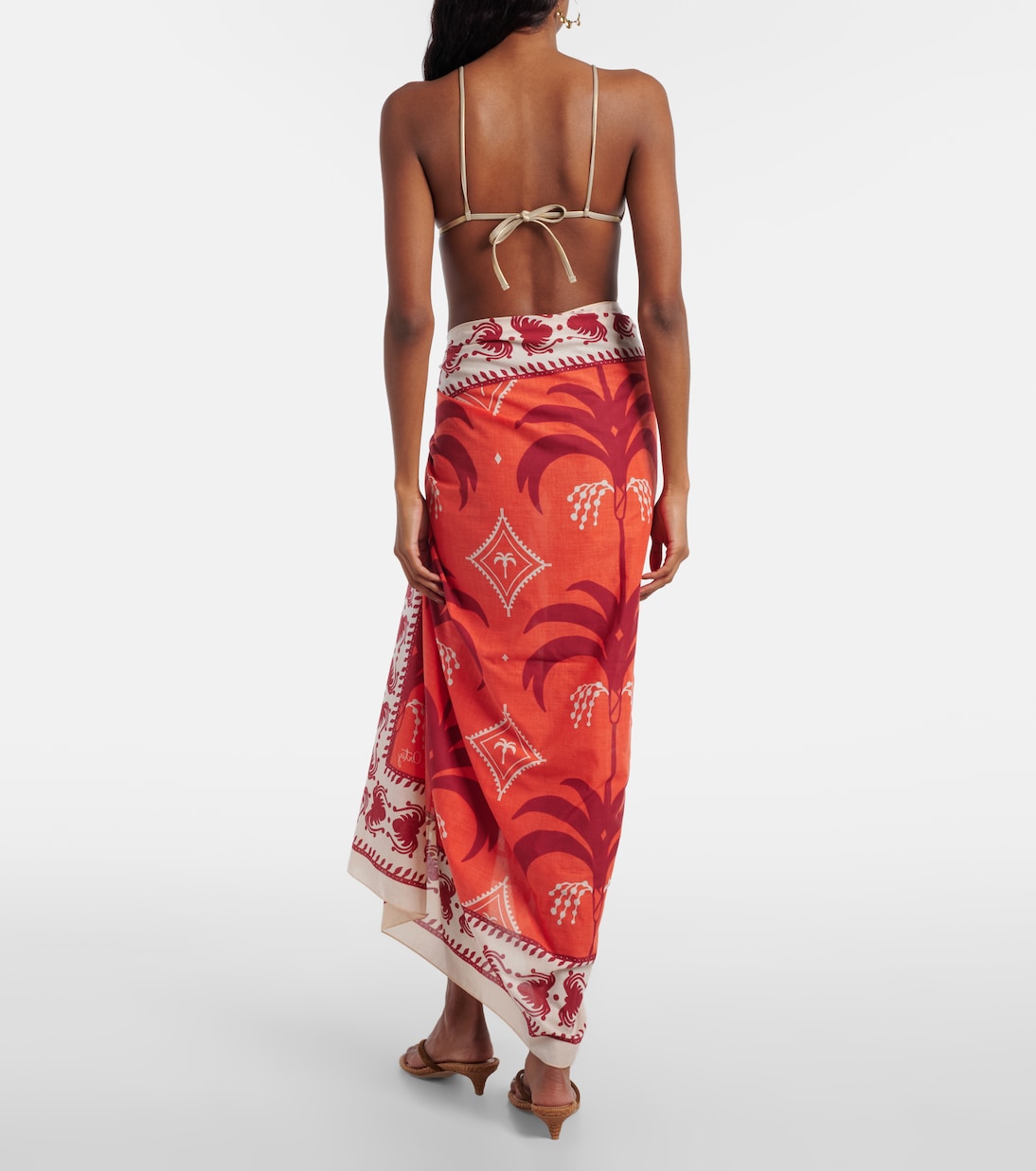 Dance Of printed cotton beach cover-up | Johanna Ortiz