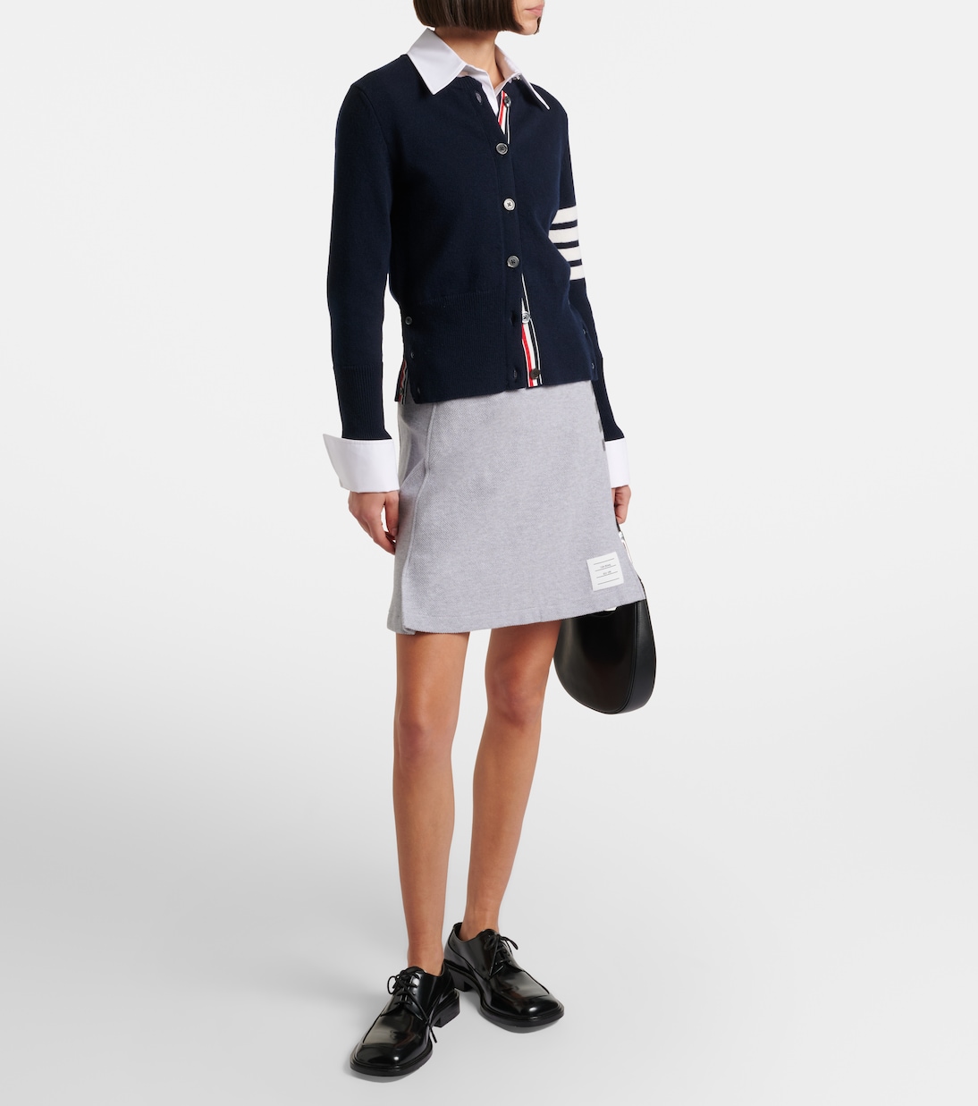 4-Bar cotton miniskirt | Thom Browne