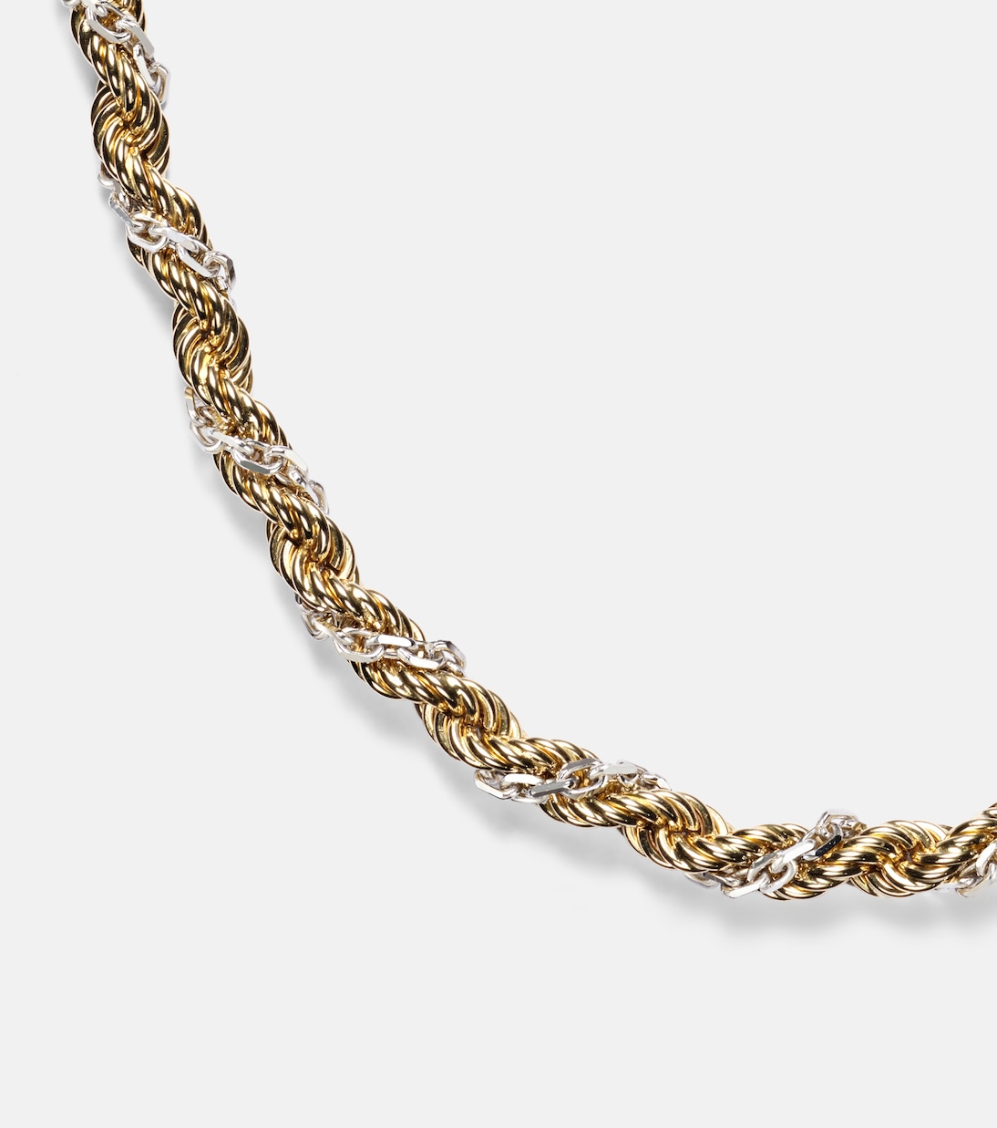 Corde Torsade 18kt gold and white gold necklace | Yvonne Léon
