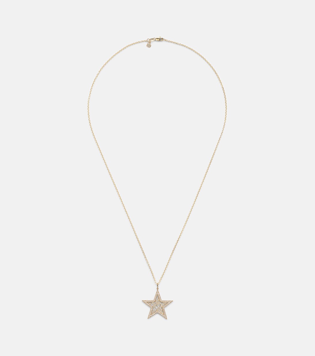 Icon Wallpaper Star 14kt gold pendant necklace with diamonds | Sydney Evan