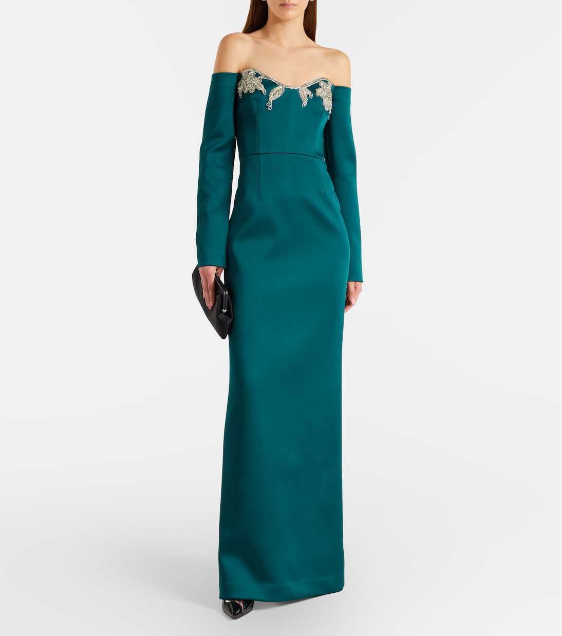 Ellerie embellished off-shoulder gown | Rebecca Vallance