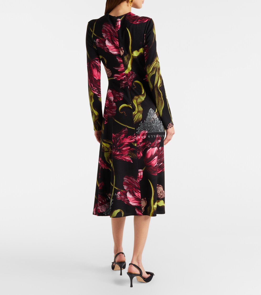 Floral jersey midi dress | Erdem