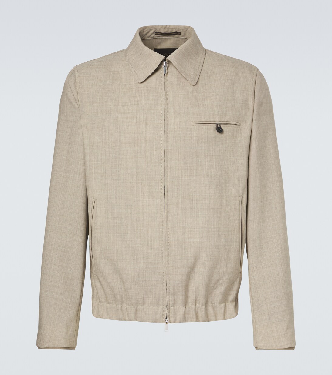 Virgin wool blouson jacket | Slowear