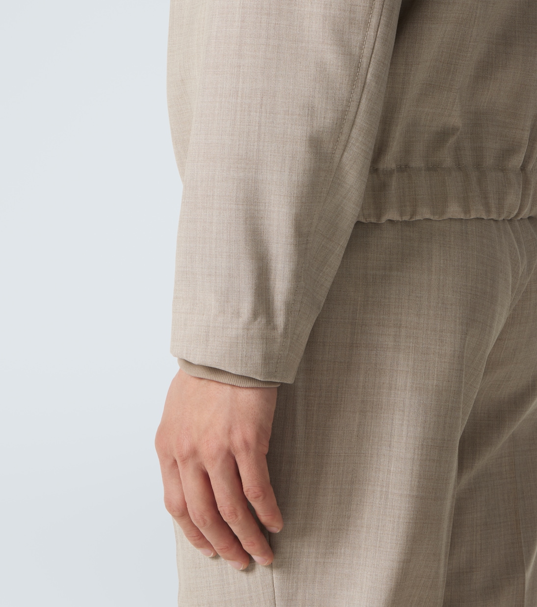 Virgin wool blouson jacket | Slowear