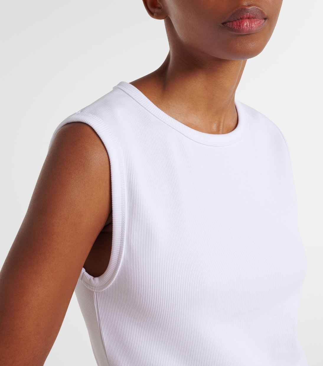 Tank top acanalado en mezcla de algodón | Róhe