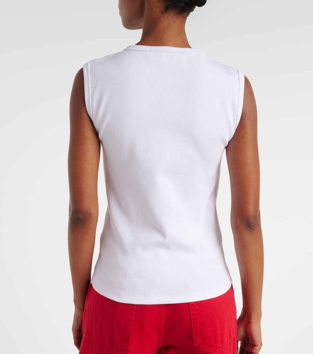 Tank top acanalado en mezcla de algodón | Róhe