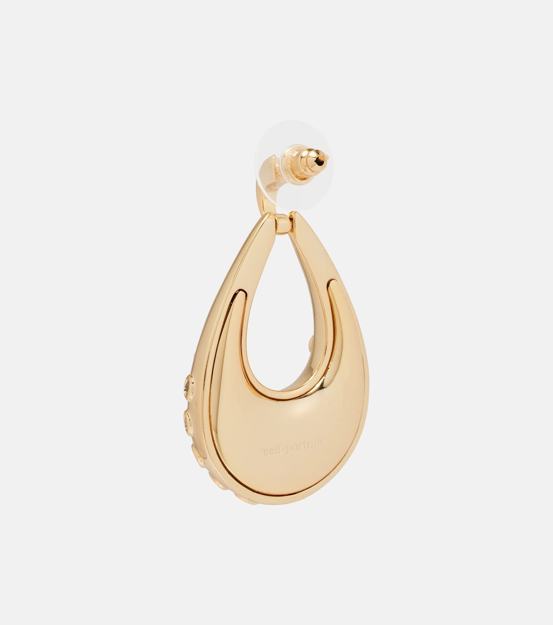 Crystal-embellished hoop earrings | Self-Portrait
