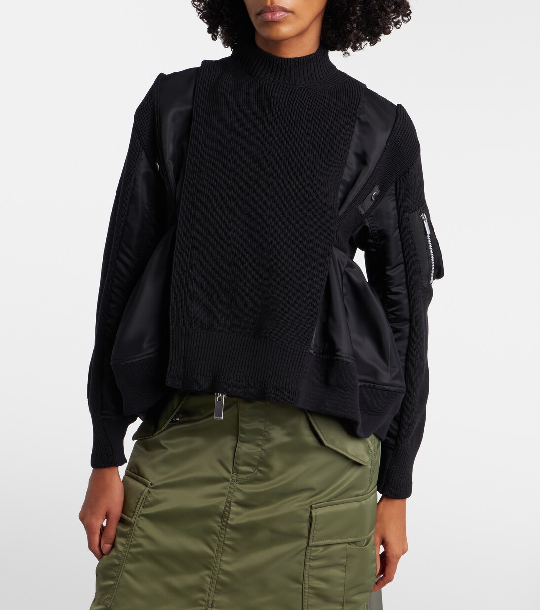 Paneled blouson jacket | Sacai