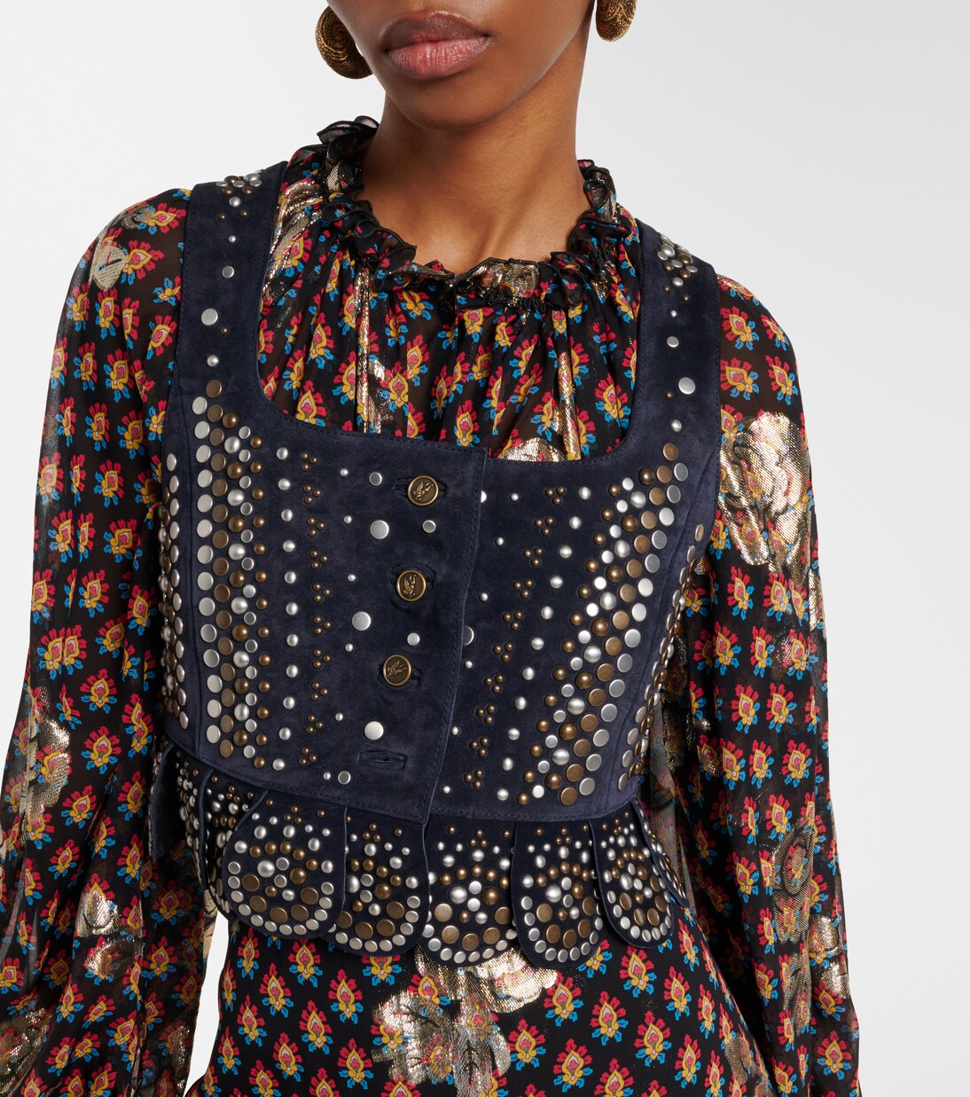 Studded suede vest | Etro