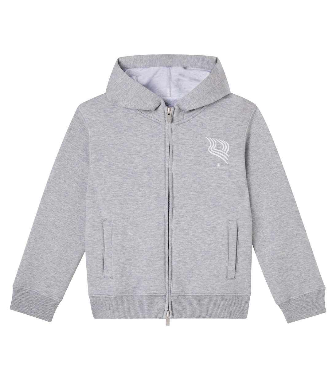 Cotton-blend terry hoodie | Brunello Cucinelli Kids