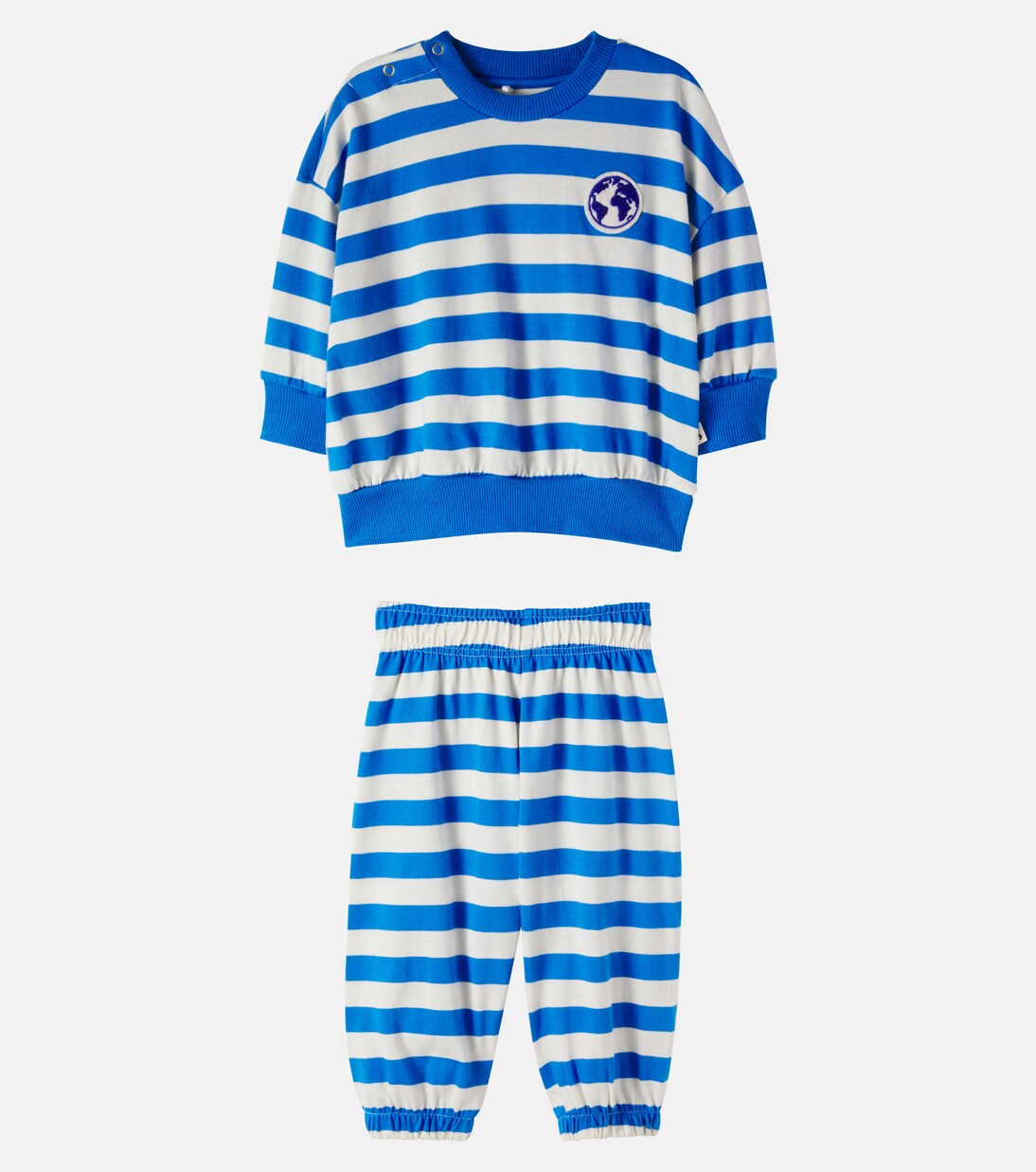 Baby cotton sweatshirt and pants set | Mini Rodini