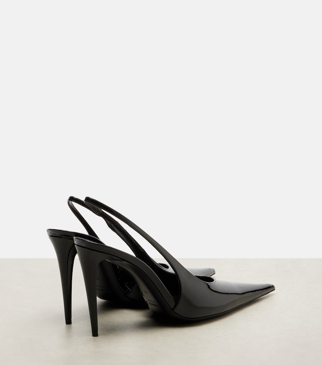Guermantes 95 patent leather slingback pumps | Saint Laurent