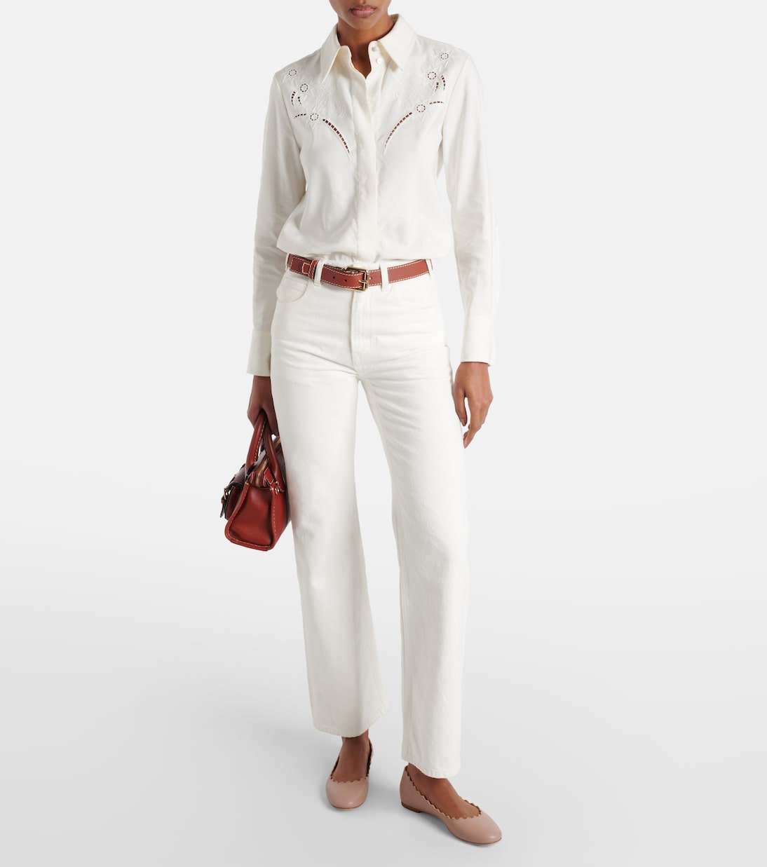 Lauren leather ballet flats | Chloé