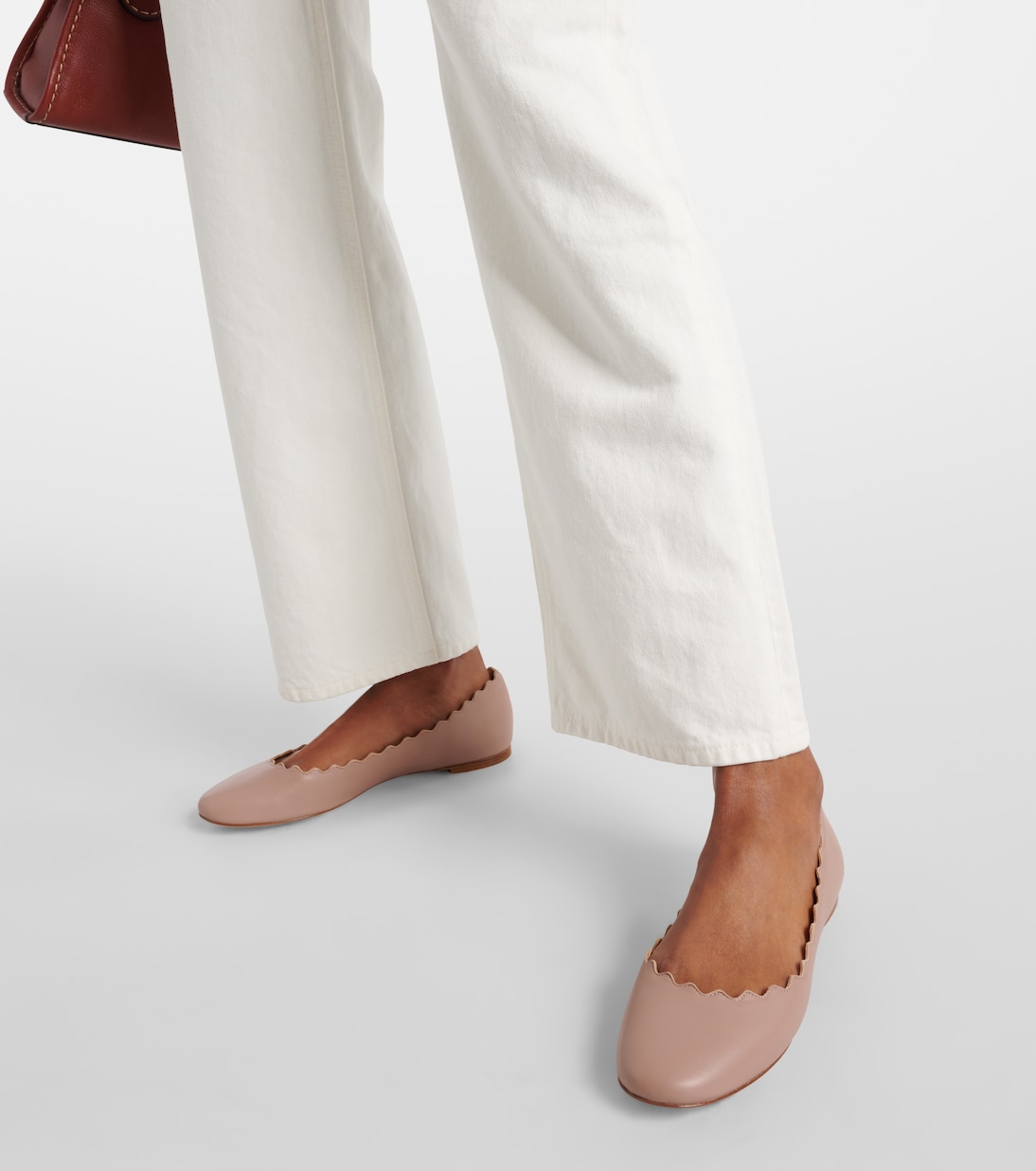 Lauren leather ballet flats | Chloé
