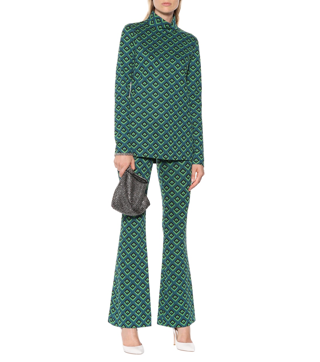자카드 니트 탑 | Diane von Furstenberg